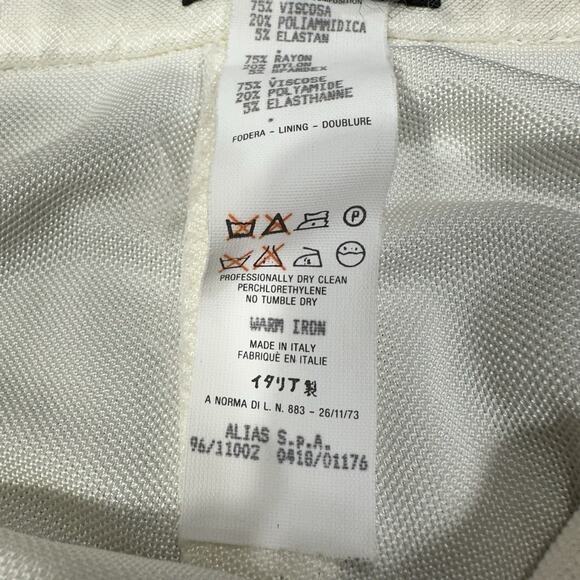 Vintage GIANNI VERSACE Couture Skirt Knee Length White 90s NEW NWT - Picture 7 of 12